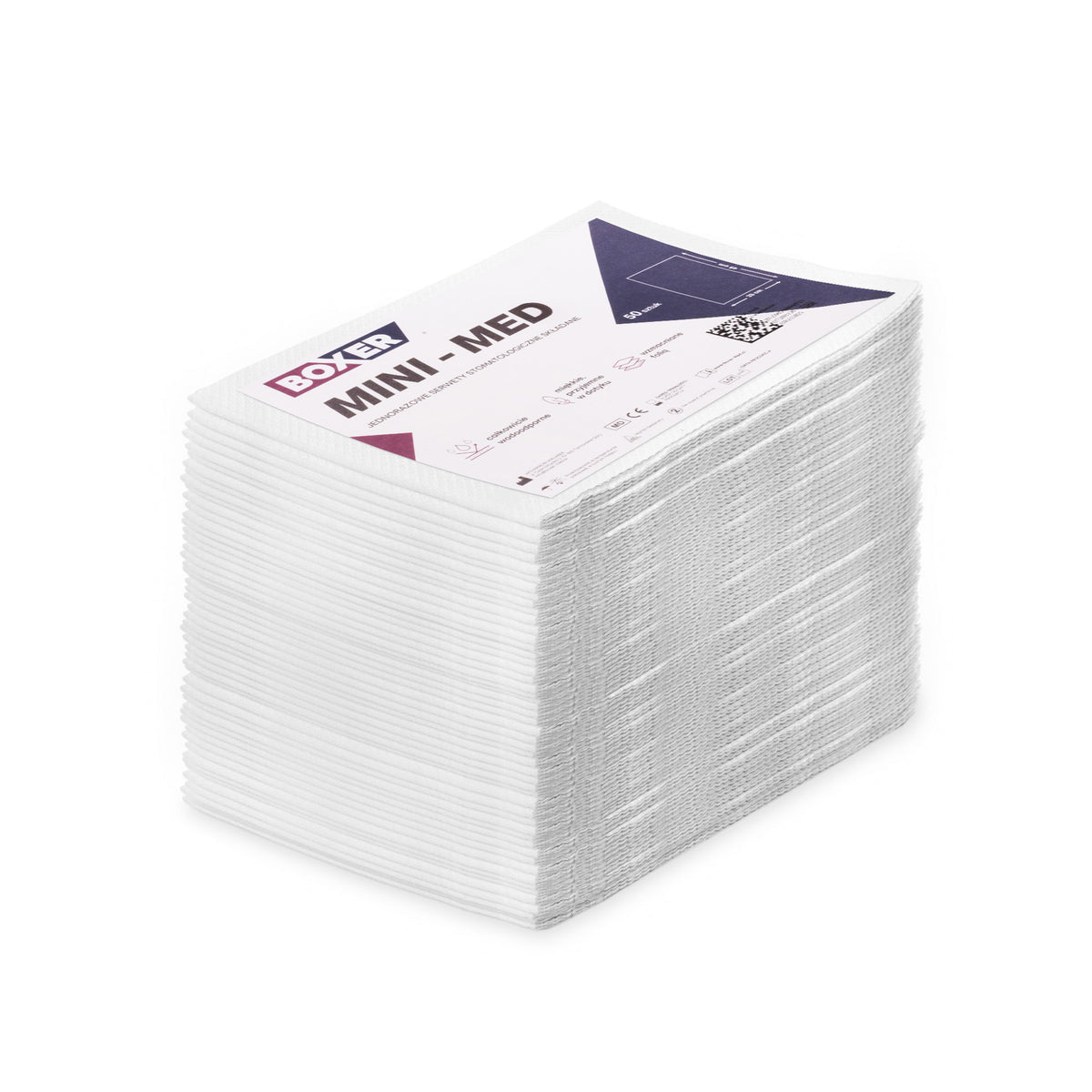 Wegwerp cosmetische placemats met folielaag MINI-MED Wit 33 x 45 cm (50 stuks)
