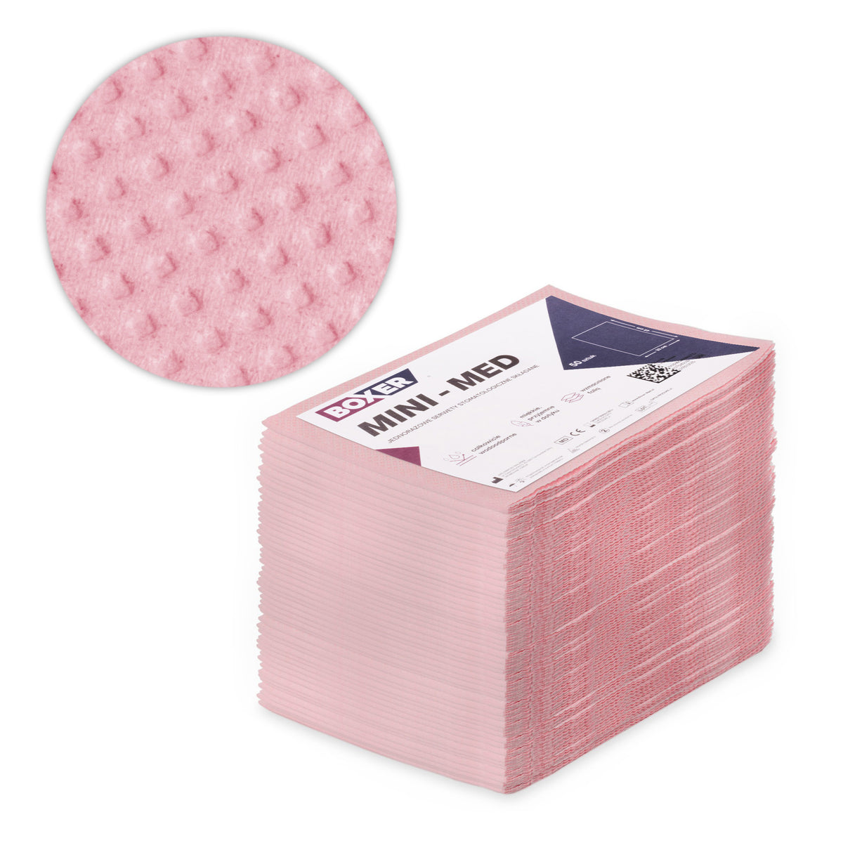 Wegwerp cosmetische placemats met folielaag MINI-MED Wit 33 x 45 cm (50 stuks)