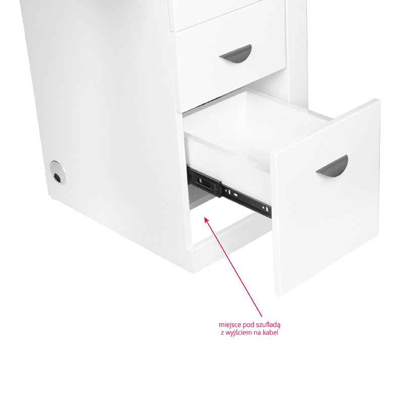 Cosmetic desk 310 white right