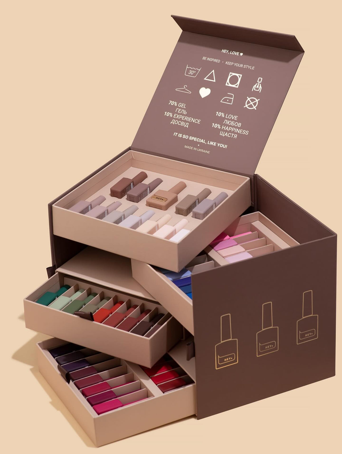 HEYLOVE Box met 66 Gellak Kleuren