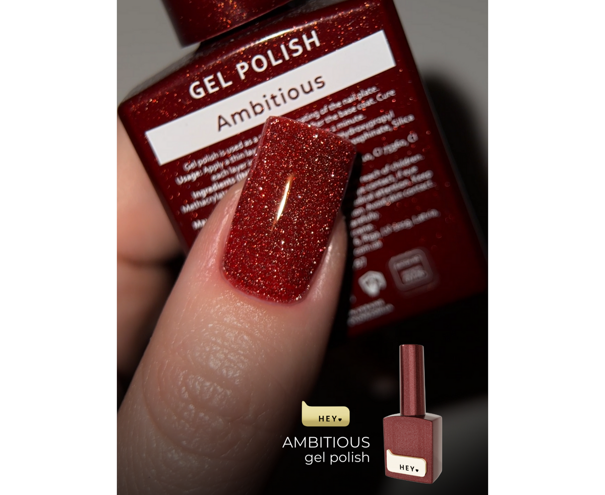 HEYLOVE Reflective Gellak AMBITIOUS, 15ml - SimDi Beauty