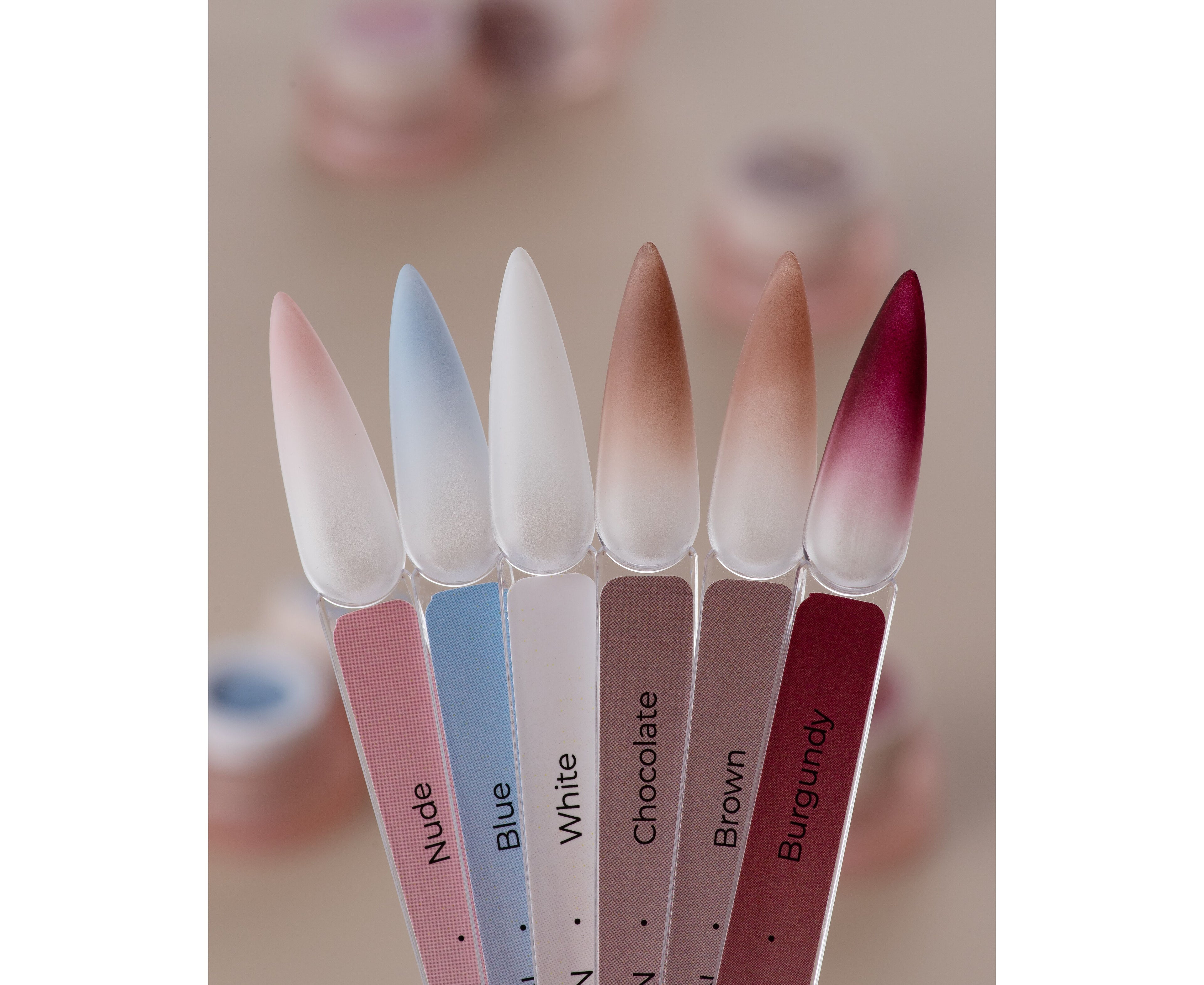 HEYLOVE Nail Cushion Set BROWN, 6 Stuks