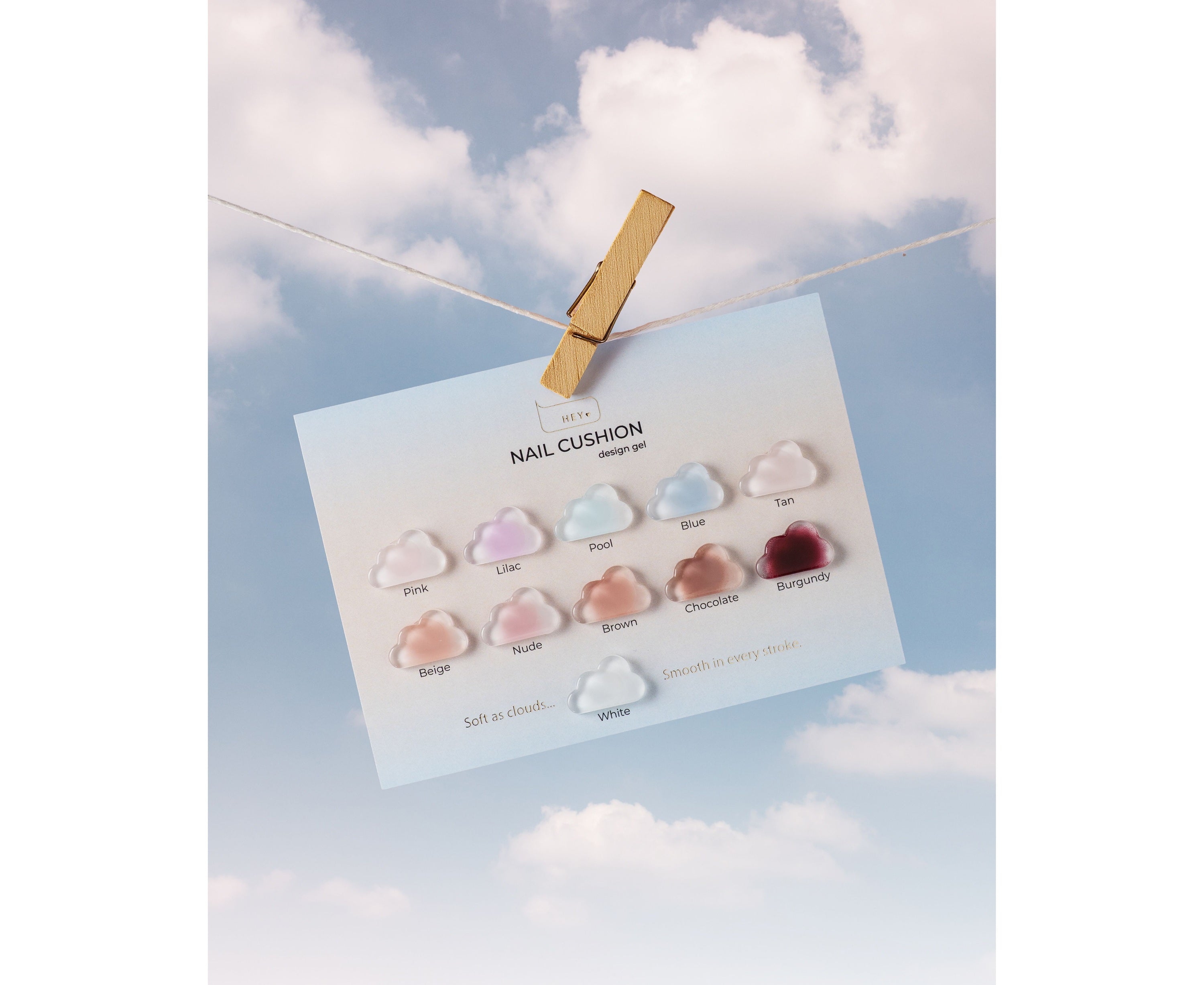 HEYLOVE Nail Cushion Set BROWN, 6 Stuks - SimDi Beauty