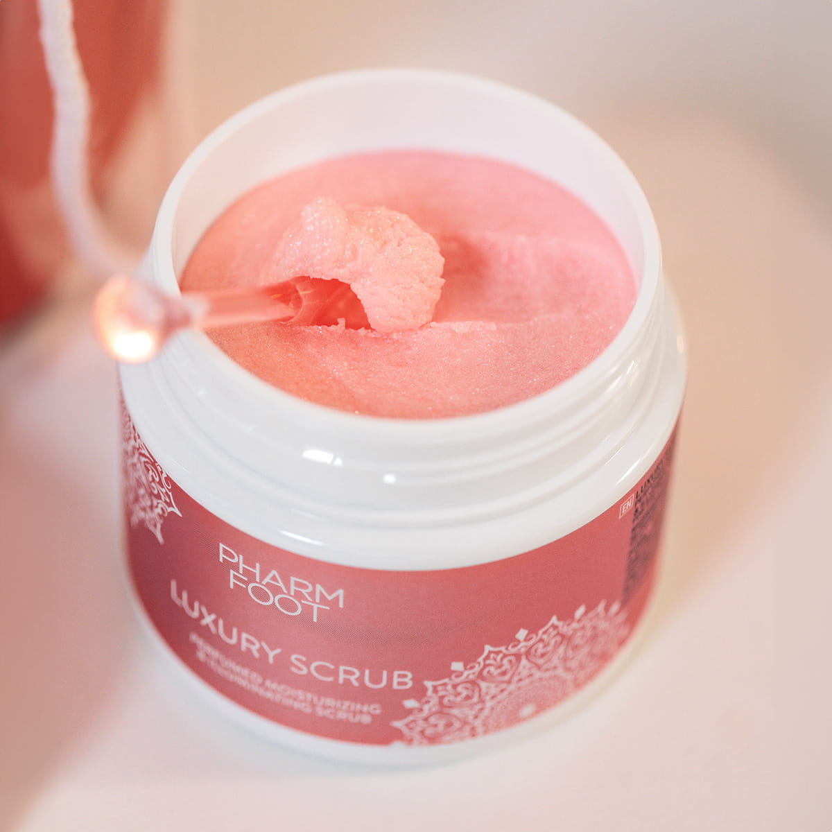 PHARM FOOT Luxury Touch Scrub 200 g – Luxe Zout-Suikerscrub voor Handen, Voeten en Lichaam