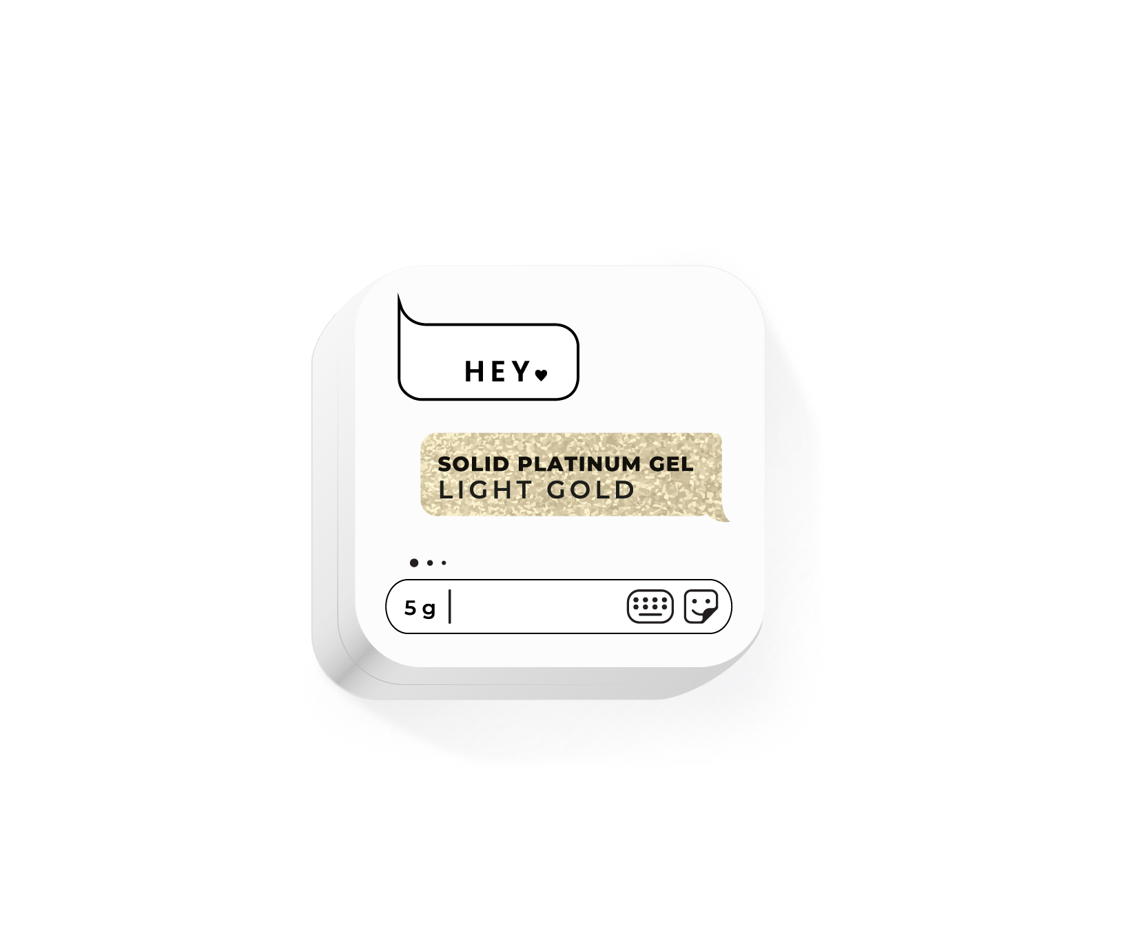 HEYLOVE Solid Platinum Gel LIGHT GOLD, 5g - SimDi Beauty