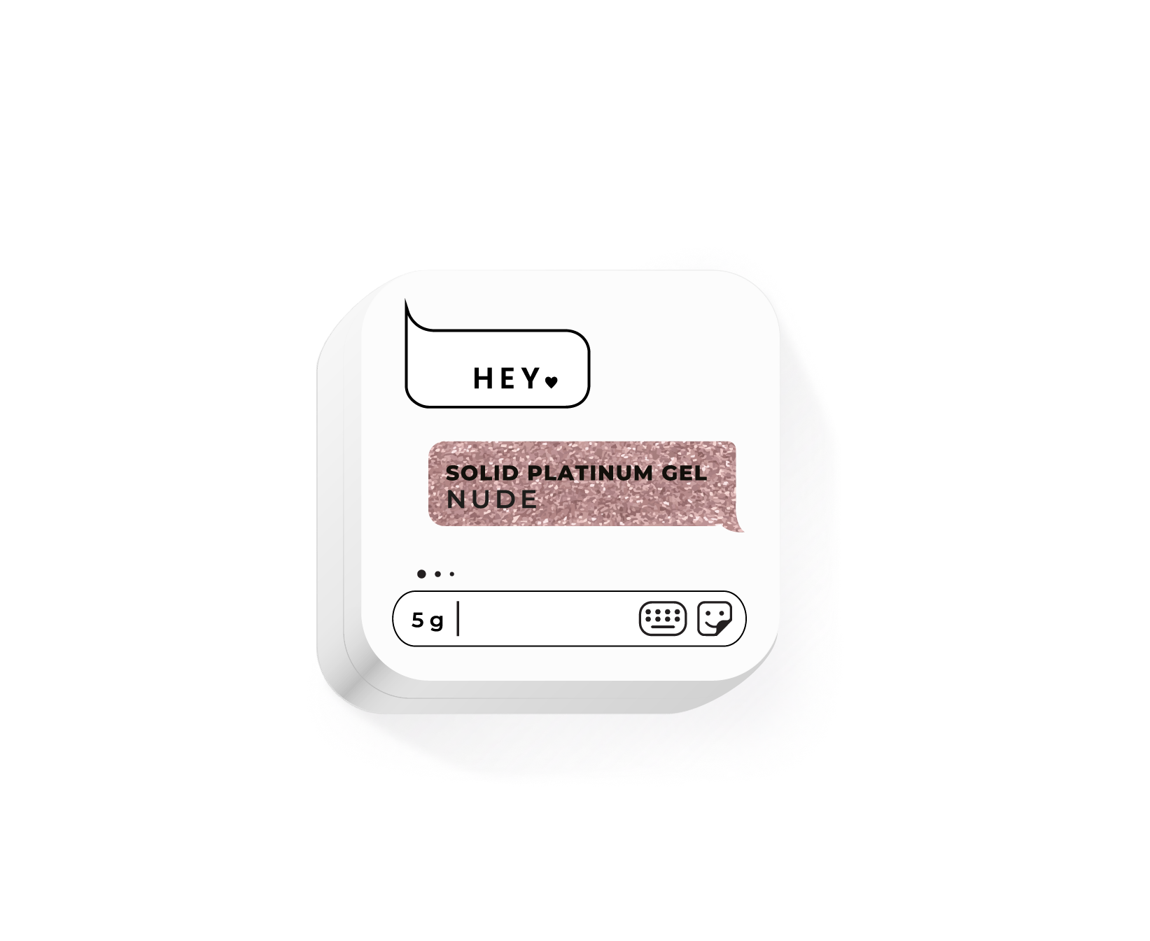 HEYLOVE Solid Platinum Gel NUDE, 5g - SimDi Beauty