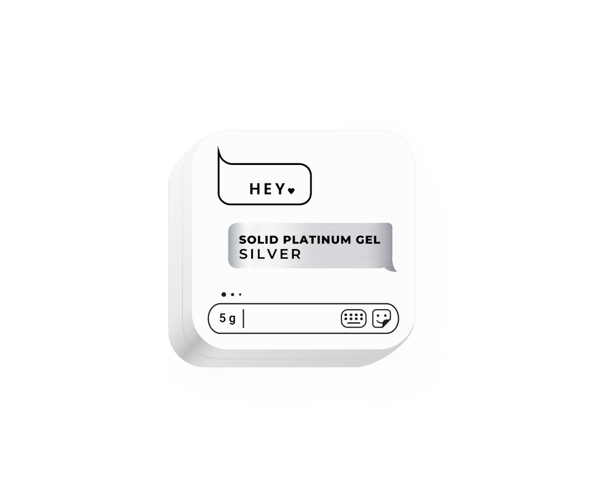 HEYLOVE Solid Platinum Gel SILVER, 5g - SimDi Beauty