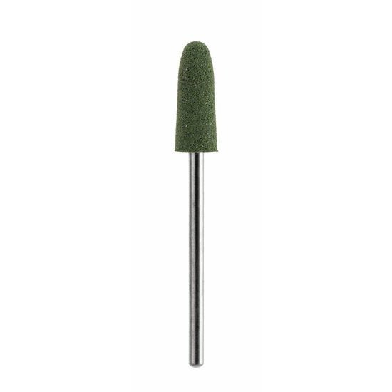 Acurata polijst bitje grof met een groene rubberen kop en metalen steel voor slijpen en polijsten