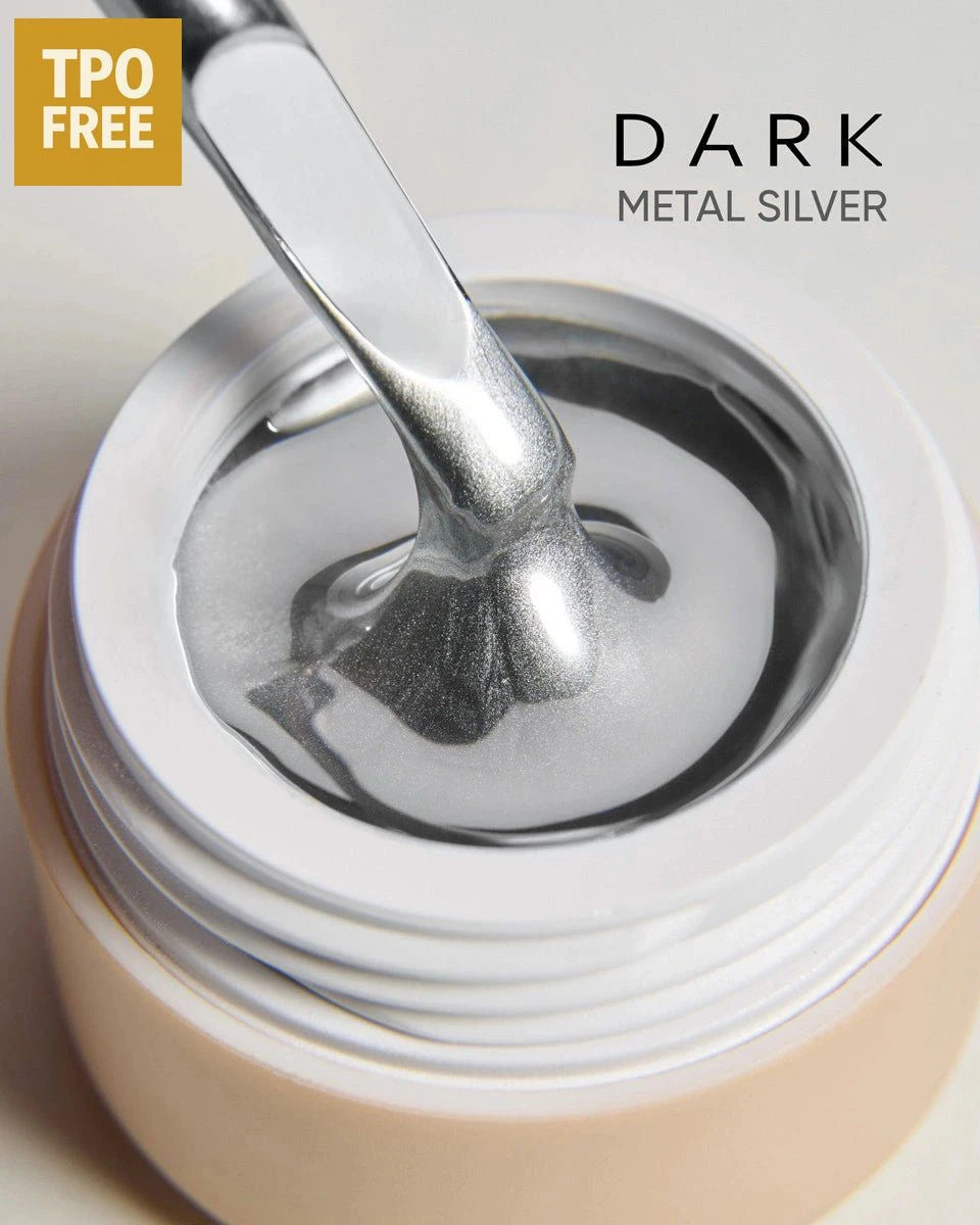 DARK Dark Silver Metal Gel Paint (5g) - SimDi Beauty