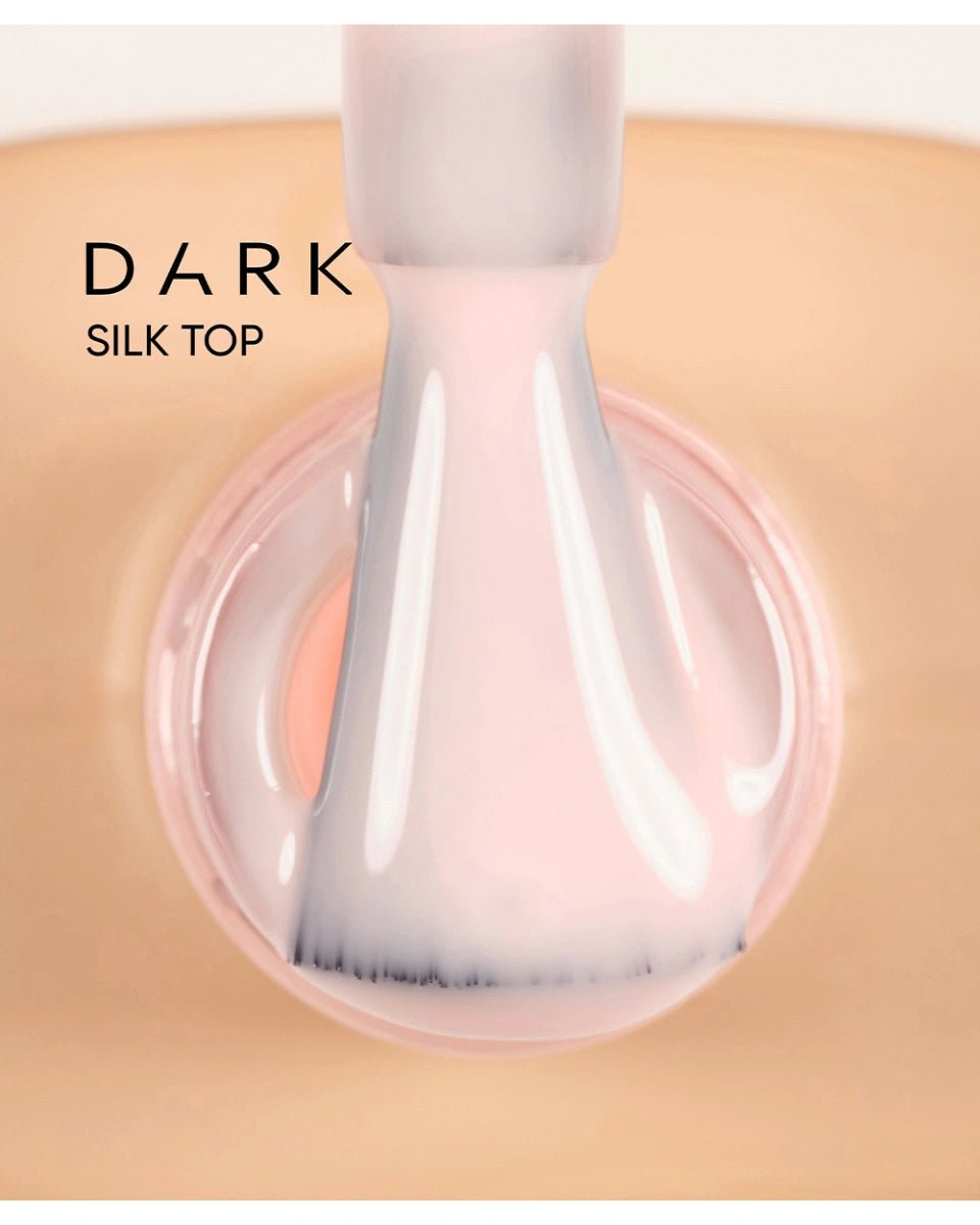DARK silk top in zachte, glanzende stof met een elegante afwerking voor elke gelegenheid