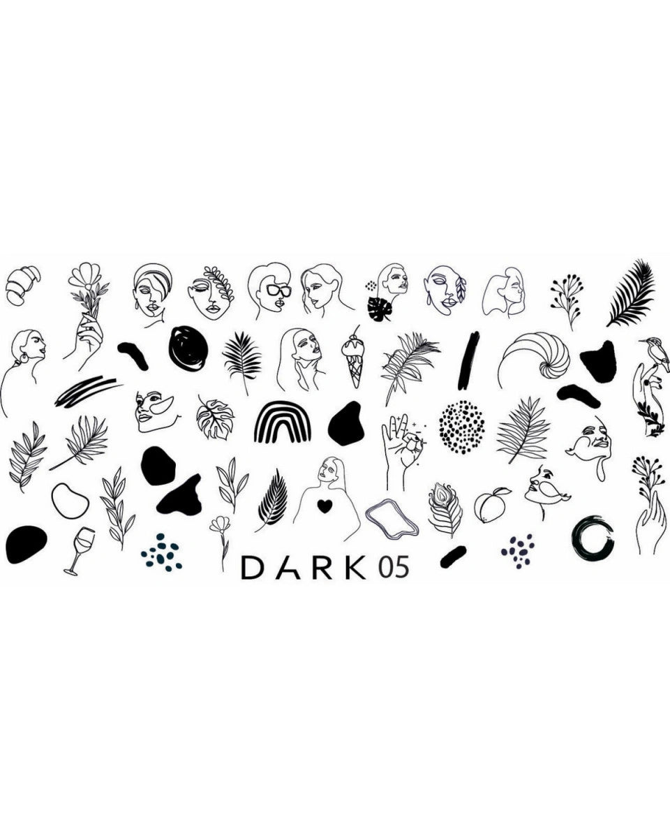 DARK Stempelplaat - SimDi Beauty