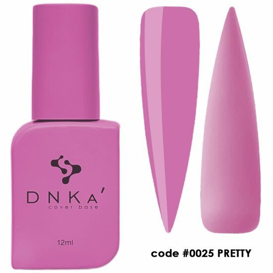 DNKa 0025 Pretty kopen roze biab met stalen voorbeelden in twee tinten en TPO free label