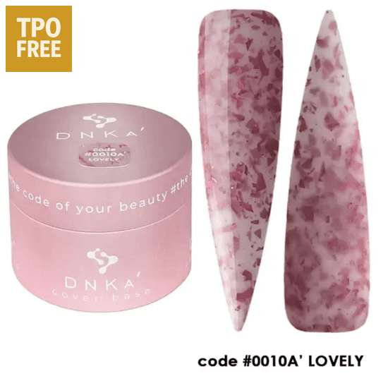 DNKa base gel Lovely roze cover base gel met unieke mooie nagelontwerpen