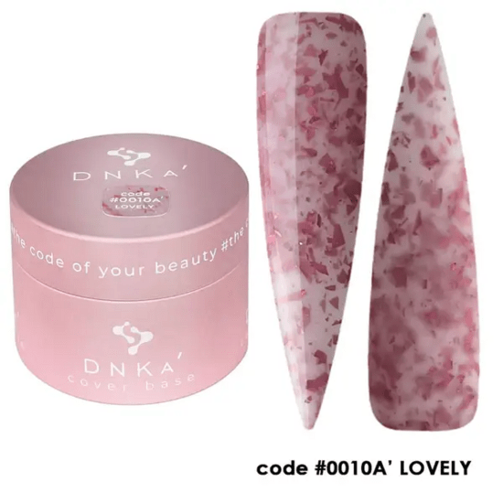 DNKa base gel Lovely roze cover base gel met unieke mooie nagelontwerpen