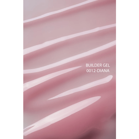 Close-up van builder gel Diana DNKa in zachte roze tint met glanzende textuur