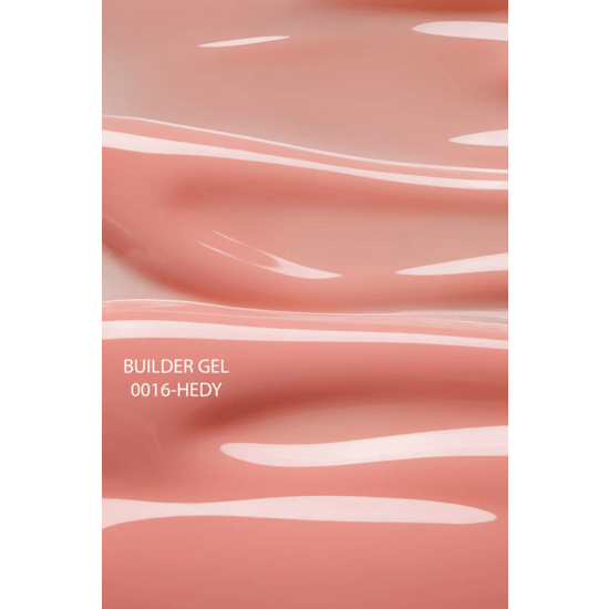 Close-up van roze DNKa builder gel met glanzende, gladde textuur voor nagelversteviging