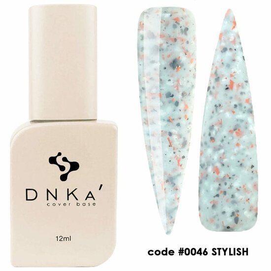 DNKa Cover Base 0046 kopen flesje en stalen met stijlvolle witte en gekleurde dekkende nagellak
