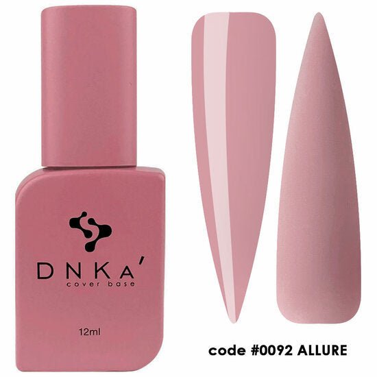 DNKa Cover Base Allure kopen roze fles en voorbeeld swatches zonder TPO
