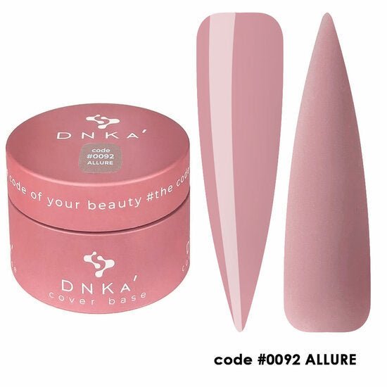 DNKa Cover Base Allure kopen roze nagel gel potje met twee kleurstalen en TPO free label