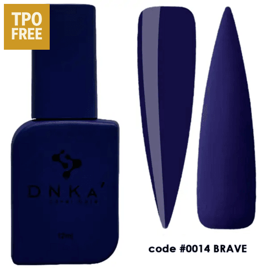 DNKa Cover Base Brave donkerblauwe cover flesje met kleurstaaltips code 0014