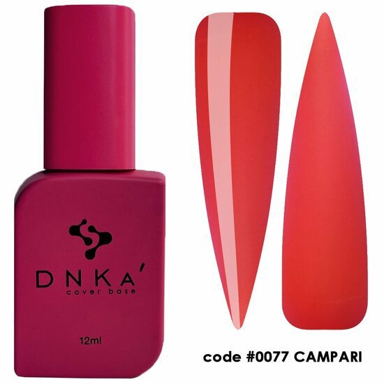 DNKa Cover Base Campari flesje en kleurstaaltjes in roodtinten zonder TPO