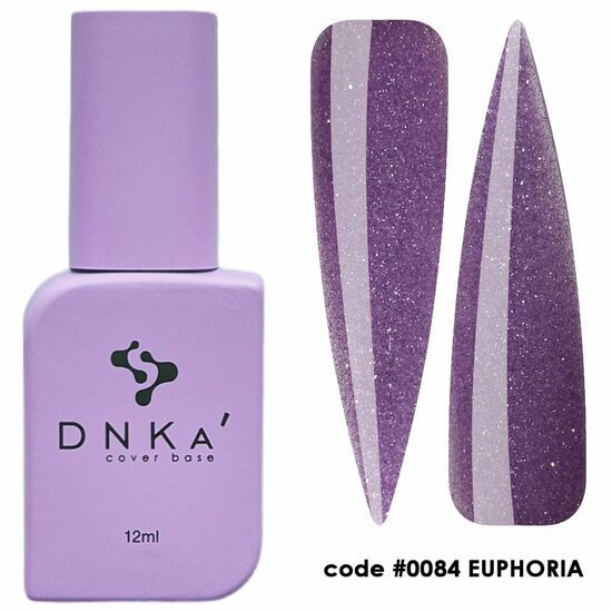 DNKa Cover Base Euphoria in lila met glitter finish en TPO free label