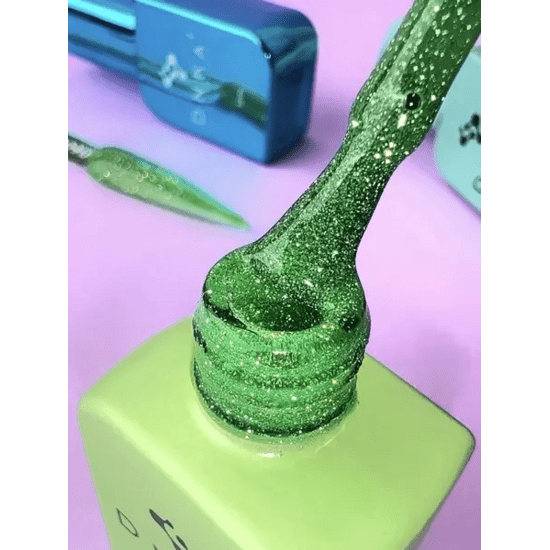 DNKa Cover Base kopen groene glanzende biab met glitter en TPO free label