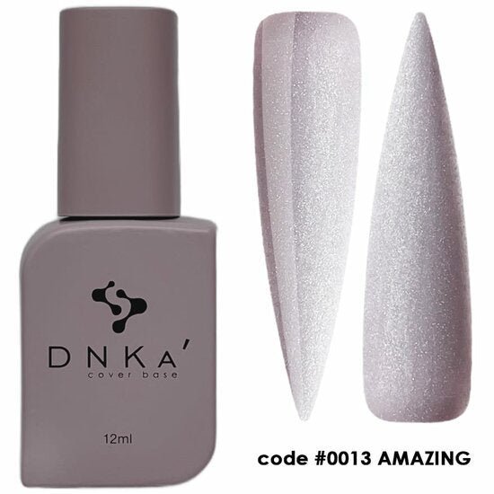 DNKa cover base kopen grijze nagellak fles met twee nagelstalen code 0013 Amazing