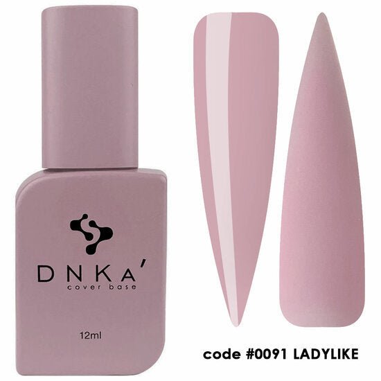 DNKa Cover Base Ladylike flesje en kleurstaal in zachte roze tint zonder TPO