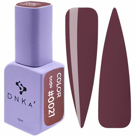Gellak DNKa 0021 kopen paarse nagellak flesje met kleurcode en kleurvoorbeelden