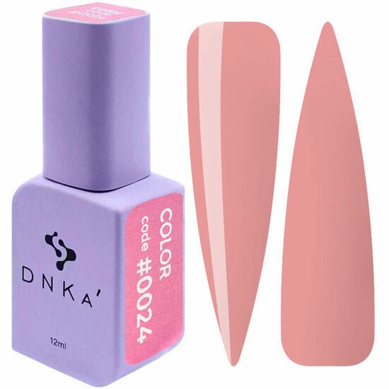 Gellak DNKa 0024 kopen lichte roze kleur nagellak flesje met kleurstaal zonder TPO