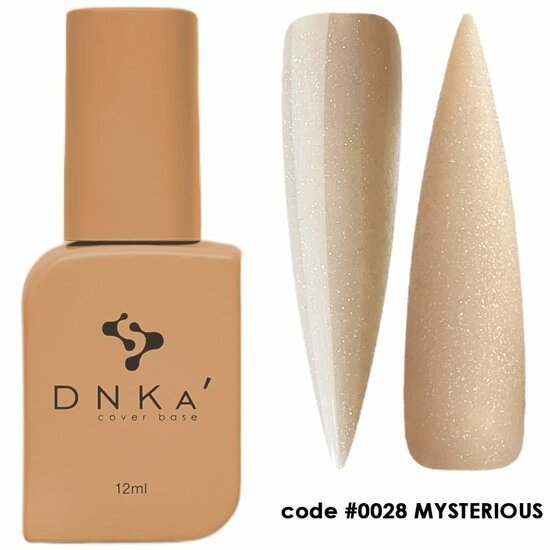 DNKa professionele nagelproducten groothandel cover base nagellak in kleur 0028 Mysterious beige tint