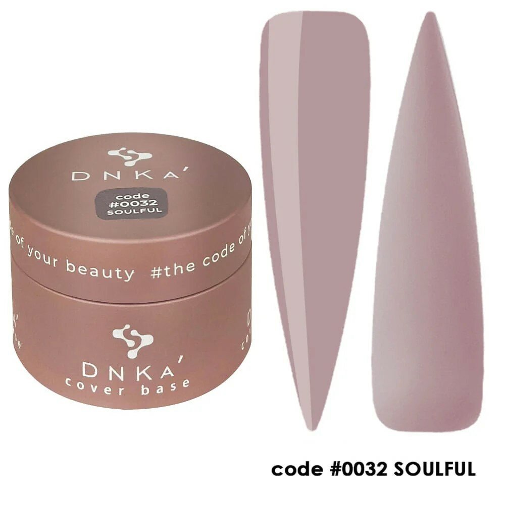 Professionele nagellak groothandel DNKa cover base code 0032 Soulful zachte matte nude kleur