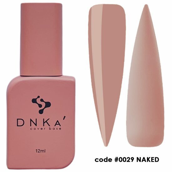 DNKa cover base nagellak in nude kleur code 0029 Naked voor professionele nagelproducten