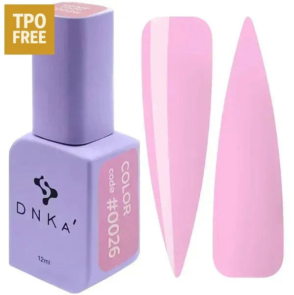 DNKa Summer gellak set met roze nagellakkleur code 0026, TPO free, 12ml flesje en kleurstaaltjes