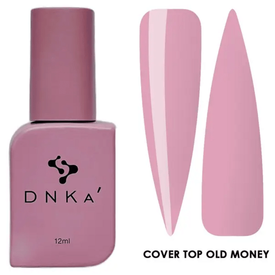 DNKa Top Cover Old Money flesje 12ml met bijpassende zachte roze kleur voor nagels