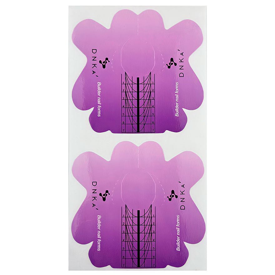 DNKa universele nagel sjablonen kort in paarse kleur voor het stempelen van nagels