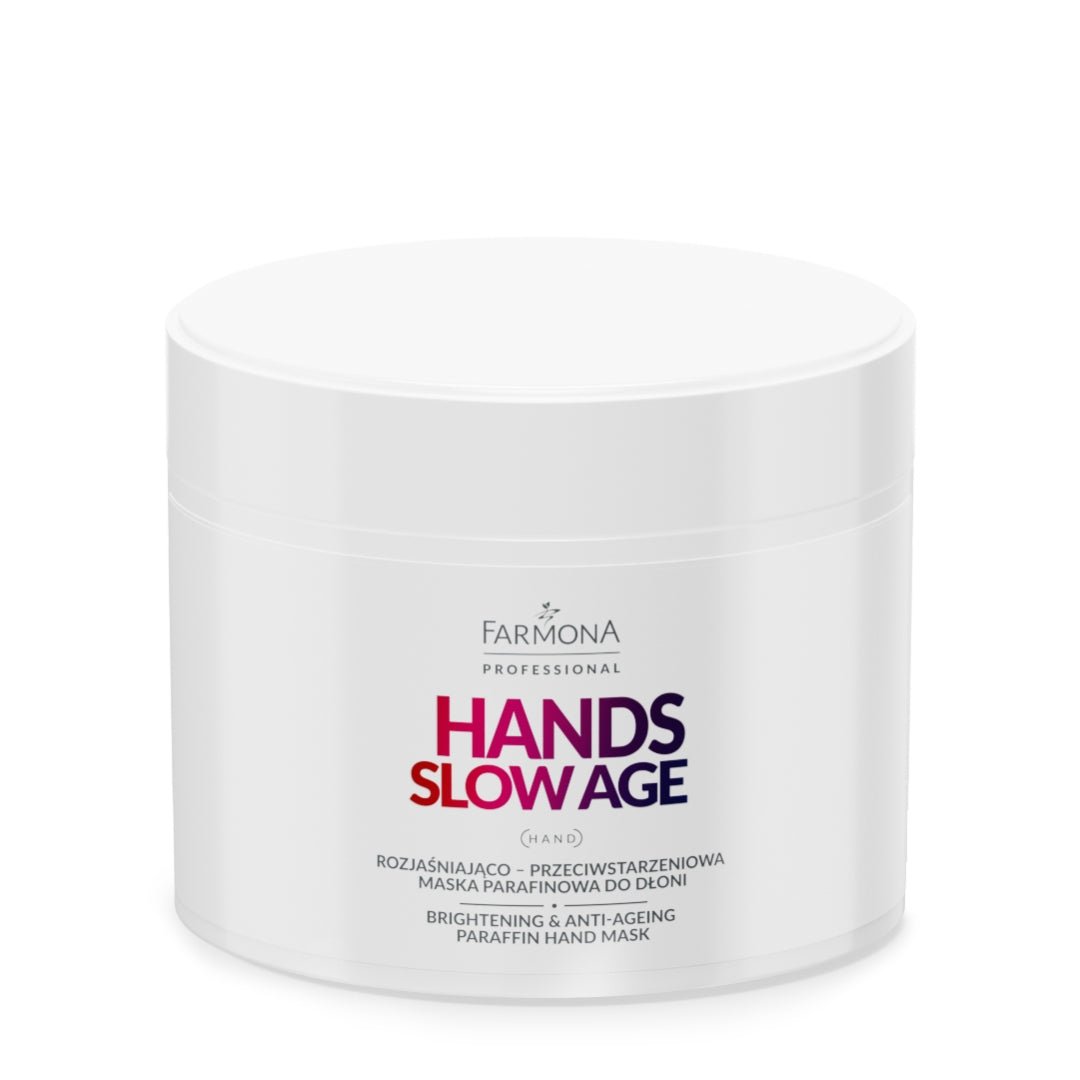 FARMONA HANDS SLOW AGE Brightening & Anti - Ageing Paraffin Hand Mask 300ml - SimDi Beauty