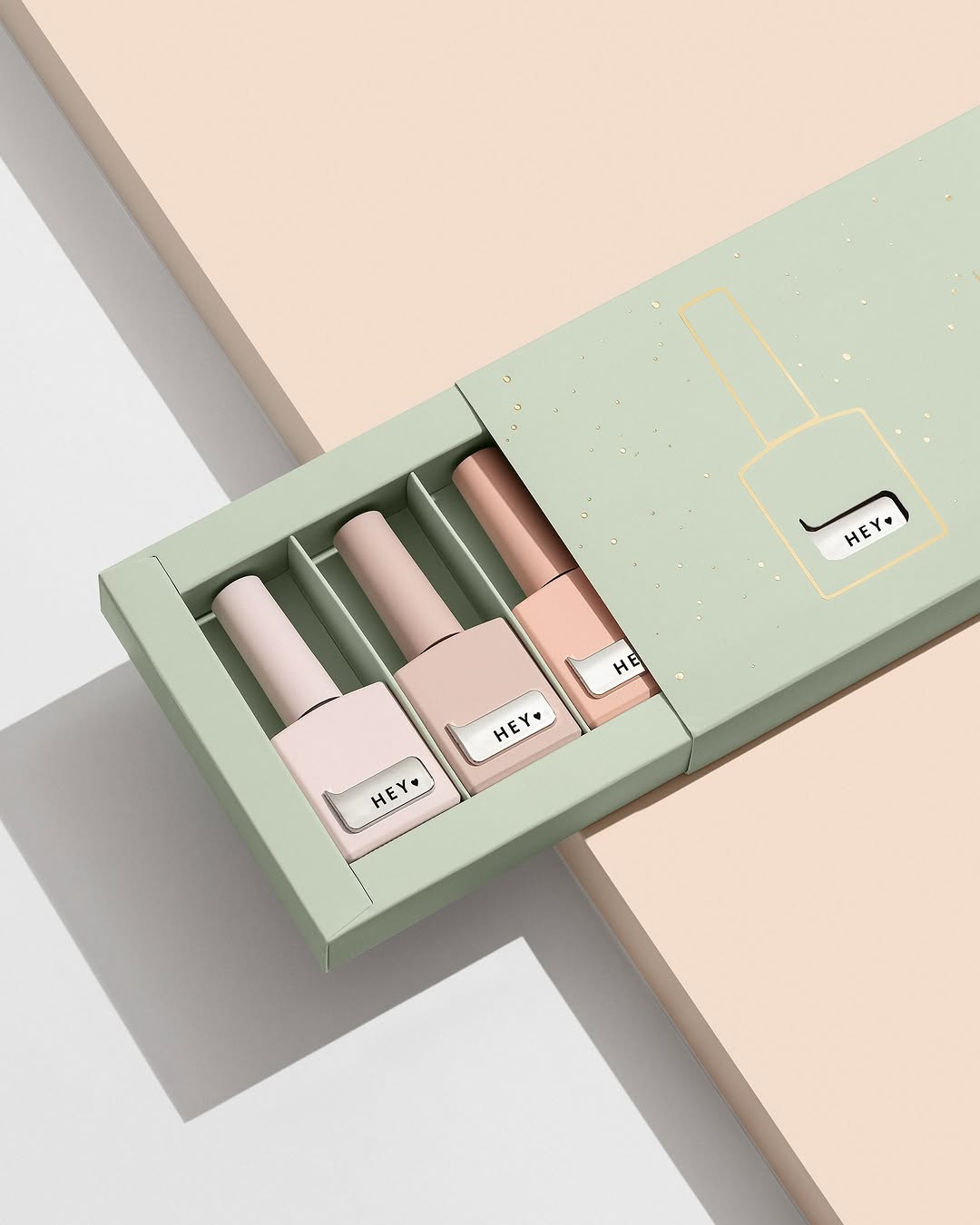 HEYLOVE gel nagel gel box set met drie nude tinten voor perfecte nagels