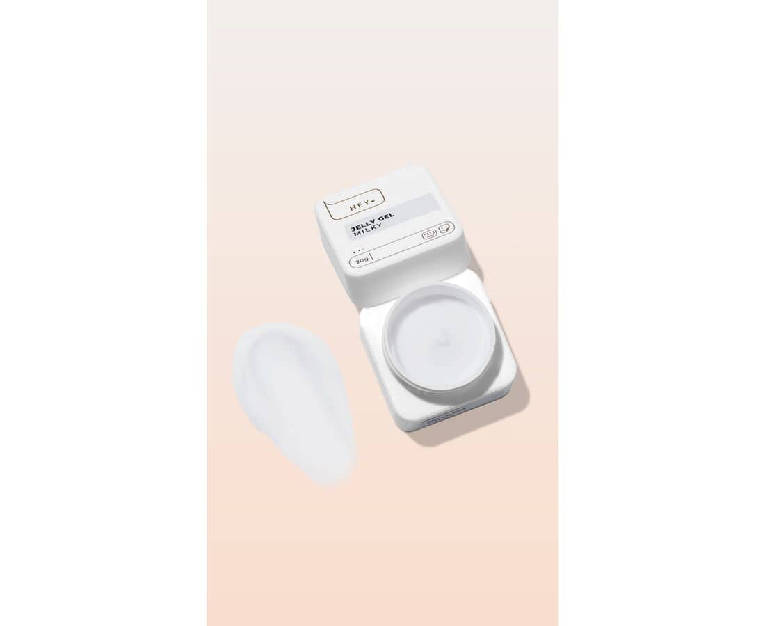 HEYLOVE milky jelly gel nagels in wit voor een glanzende afwerking