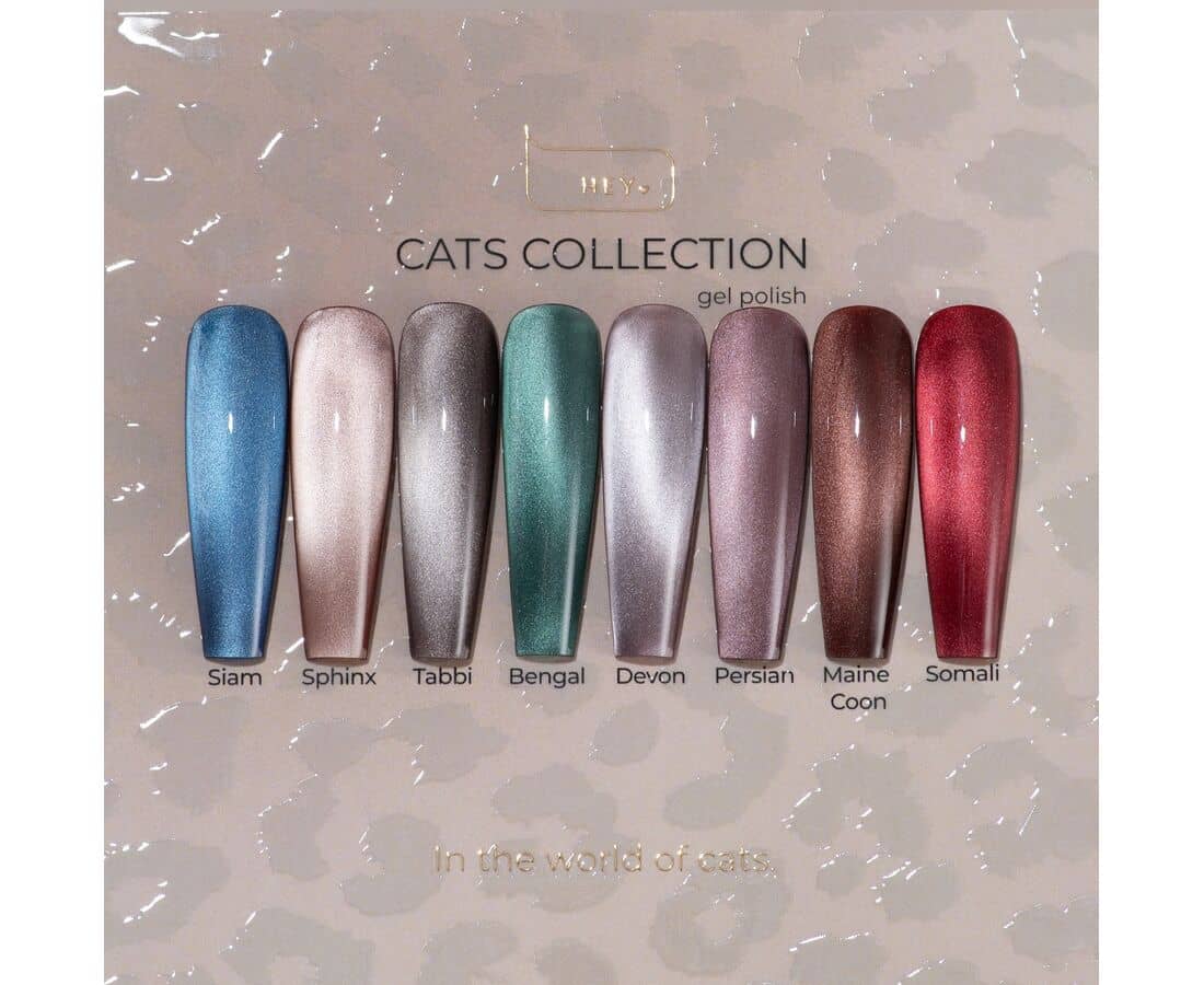 HEYLOVE cat eye gellak in verschillende kleuren uit de Cats Collection