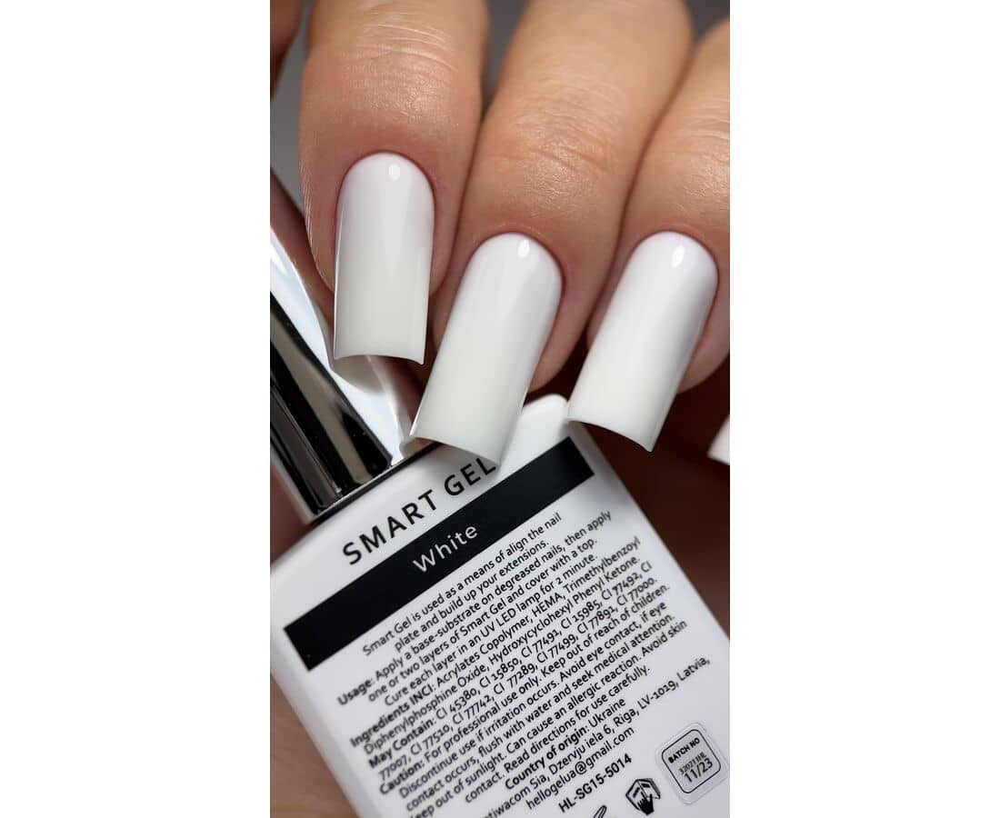 HEYLOVE Smart Gel (BIAB) WHITE, 15ml - SimDi Beauty