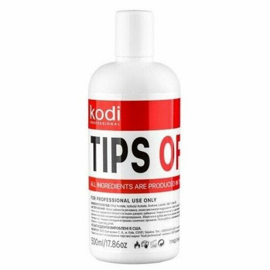 KODI aceton vloeistof in een 500 ml fles, ideaal voor professioneel gebruik en het verwijderen van nagellak