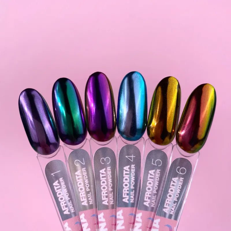 LUNA AFRODITA Nagelpoeder Set 6stuks - SimDi Beauty