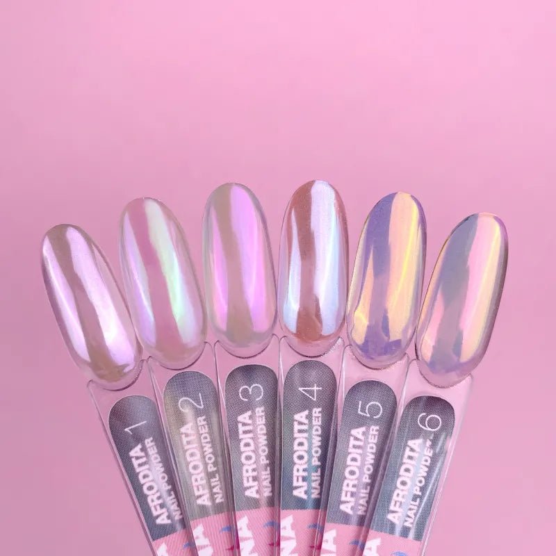 LUNA AFRODITA Nagelpoeder Set 6stuks - SimDi Beauty