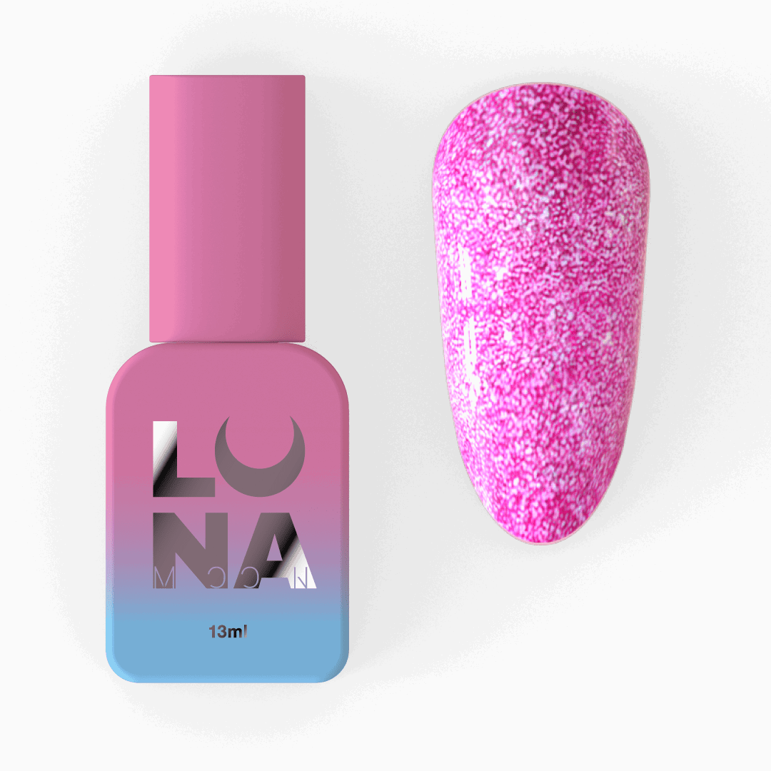 LUNA Lurex Base Nr.8 in roze tint met sprankelende glitters voor nagelstyling