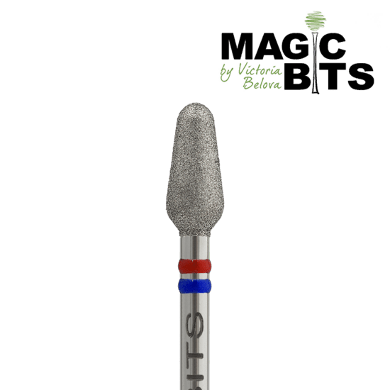 MAGIC BITS diamant freesbitje 4mm voor precisiewerk en nagelverzorging