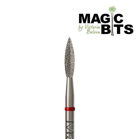 MAGIC BITS freesbitje diamant fijn voor precisie nagelverzorging en manicure doeleinden