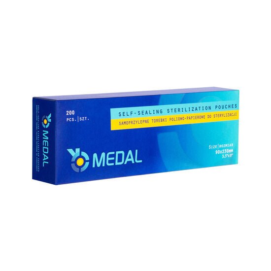 MEDAL sterilisatiezakjes 90x230 mm in verpakking van 200 stuks voor veilige sterilisatie