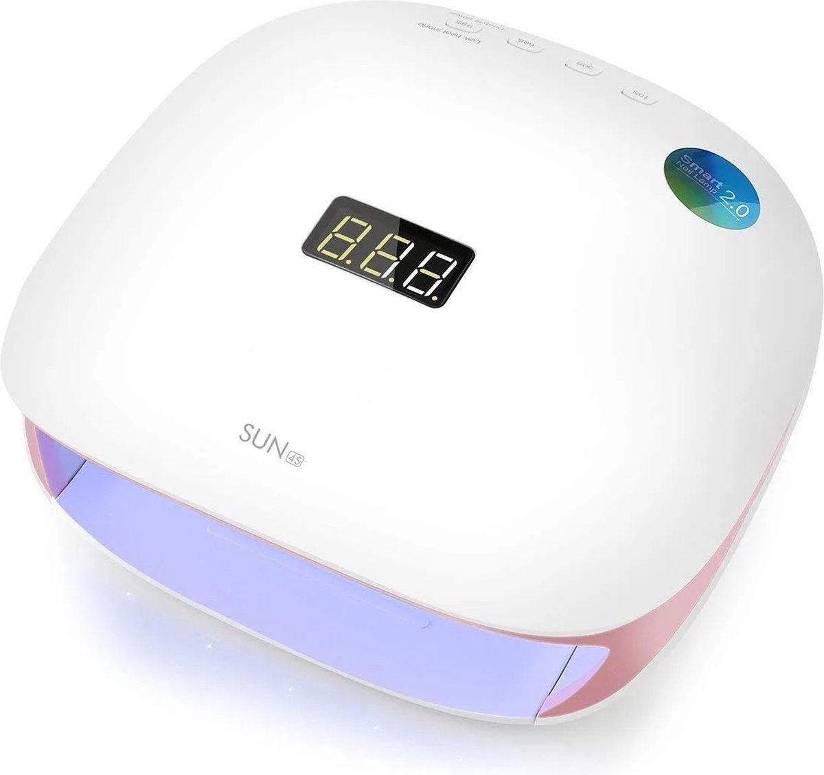 SUNUV UV-nageldroger in wit en roze voor het uitharden van gelnagels